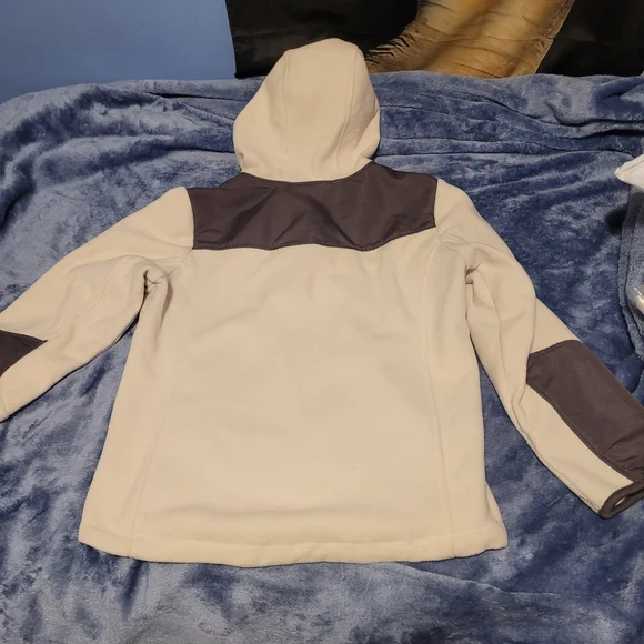 Free Country Cream and Gray Hooded Jacket - Picture 5 of 5